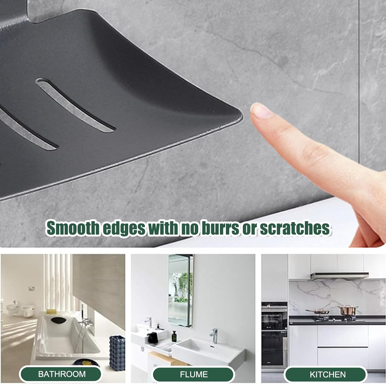 Self Adhesive Stainless Steel Soap Dish 2 Pack