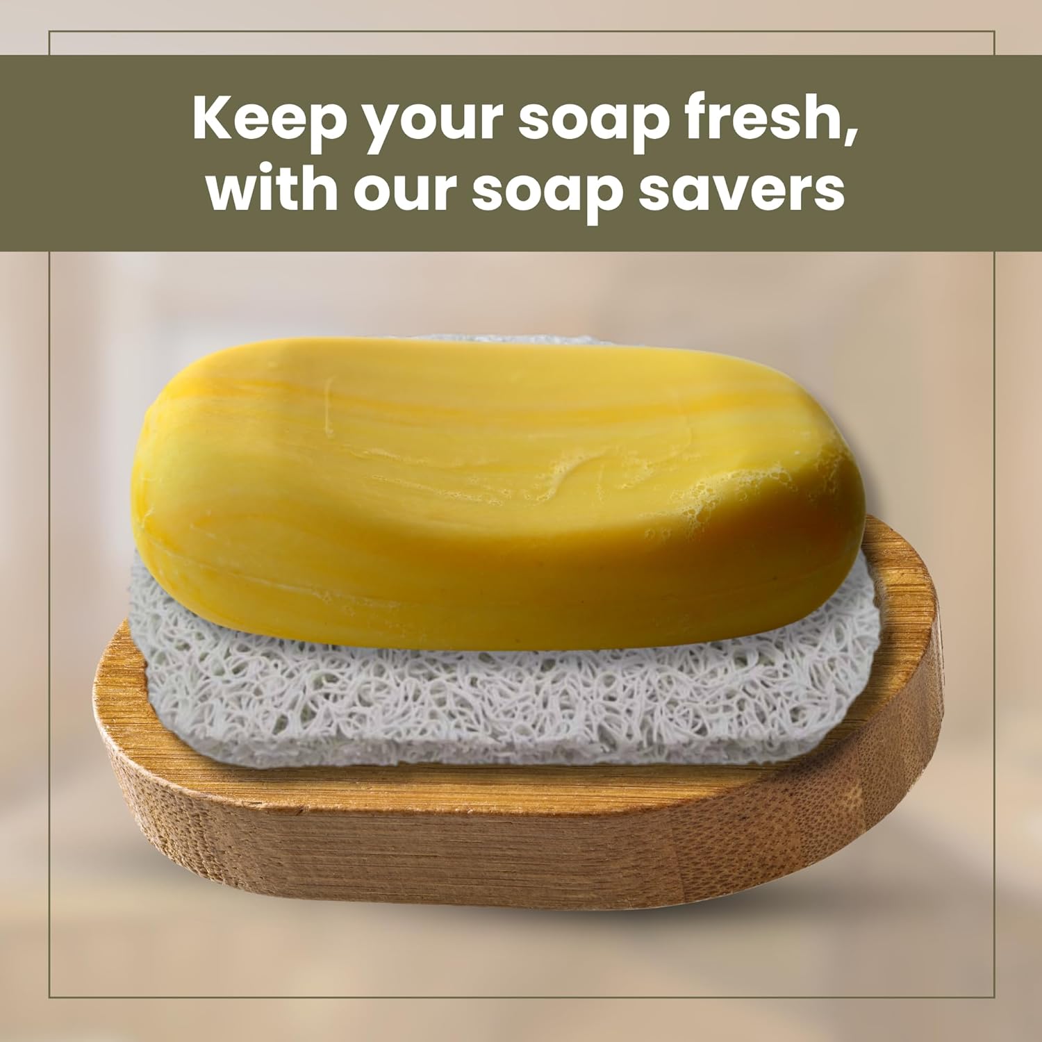Gadgetime USA Soap Saver Pad - Durable Holder for Kitchen Bathroom