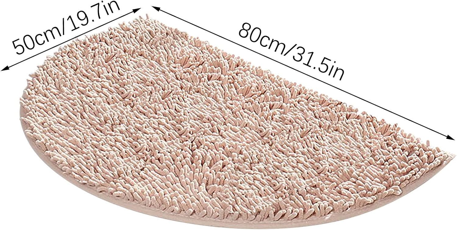 Scceatti Non-Slip Bath Mat 32x20 Soft Furry Absorbent Kitchen Rug