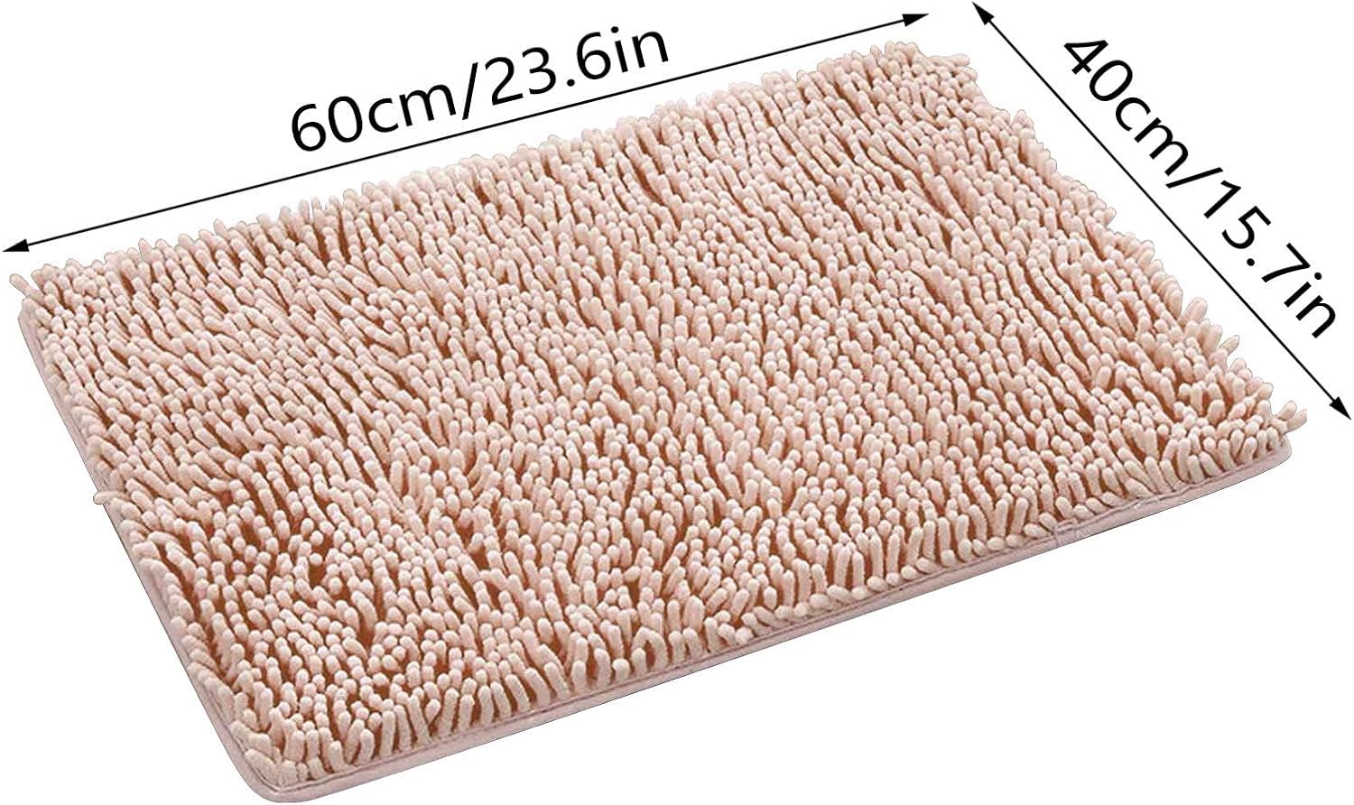 Scceatti Non Slip Bath Mat - Soft Furry Absorbent Kitchen Rug