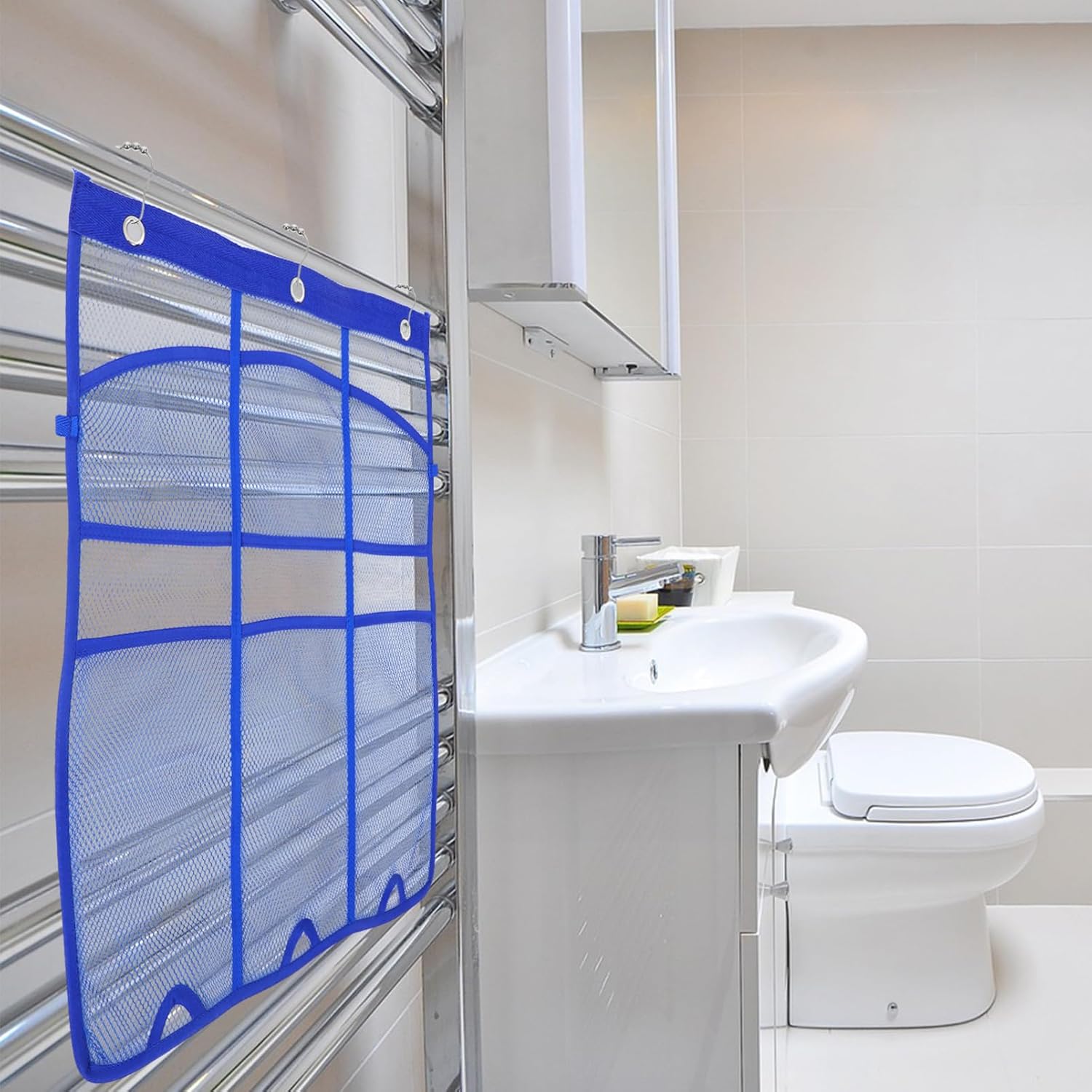 Amosfun Shower Mesh Organizer with 6 Pockets