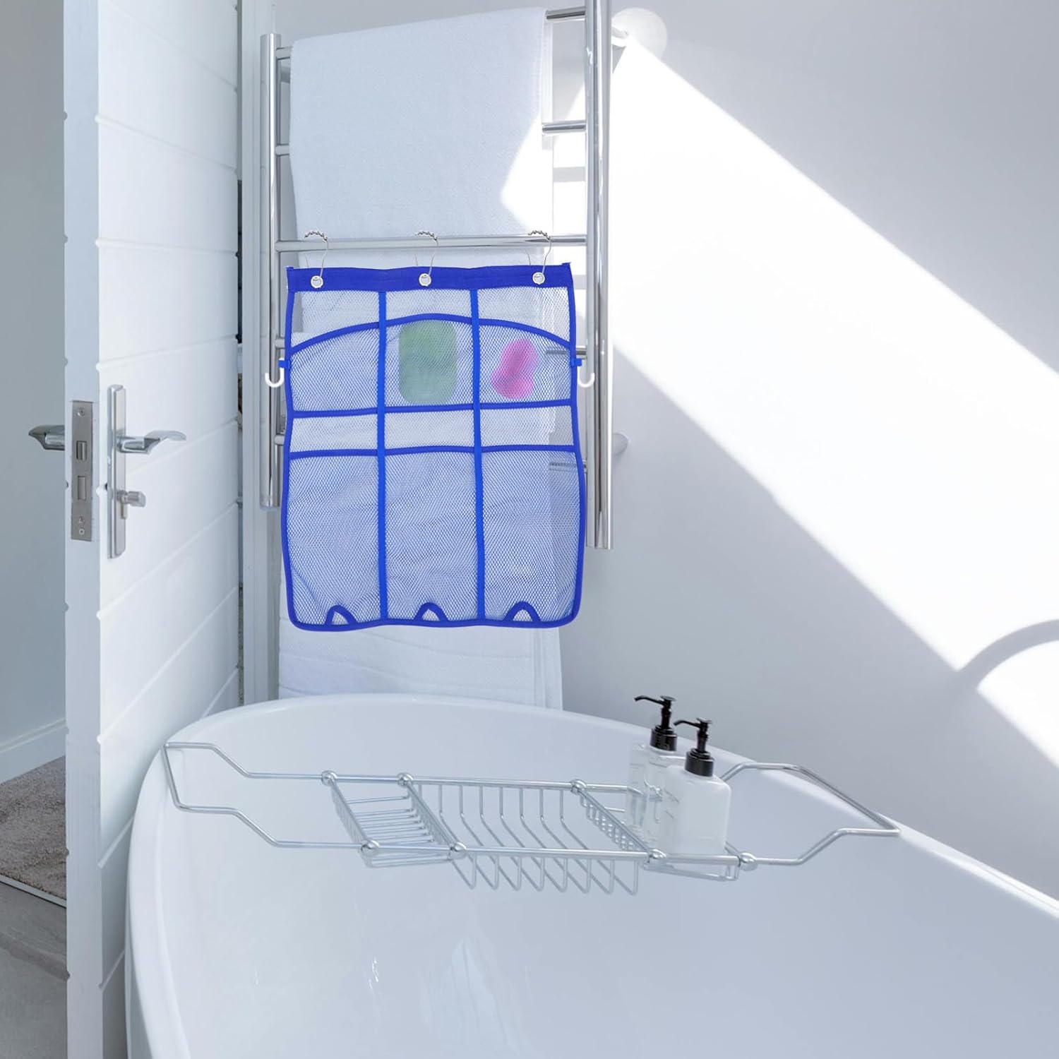Amosfun Shower Mesh Organizer with 6 Pockets