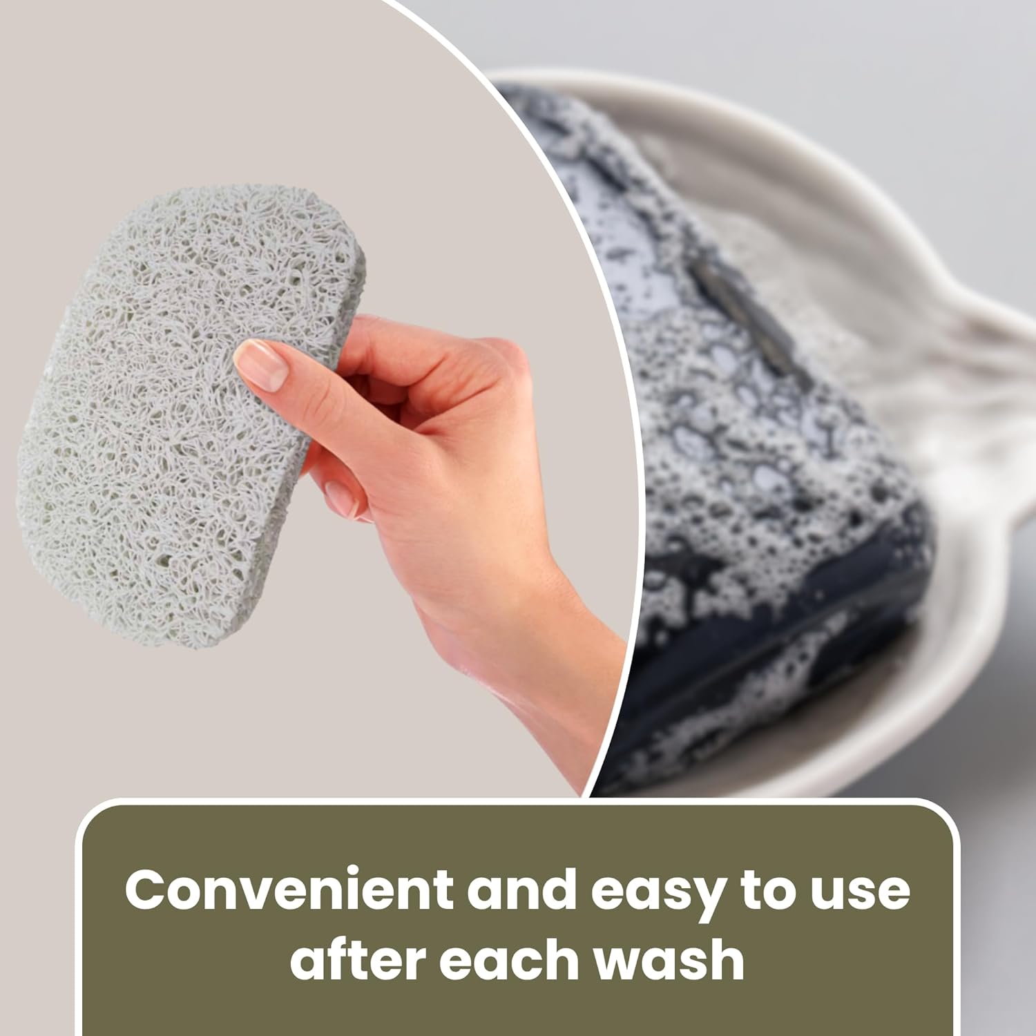 Gadgetime USA Soap Saver Pad - Durable Holder for Kitchen Bathroom