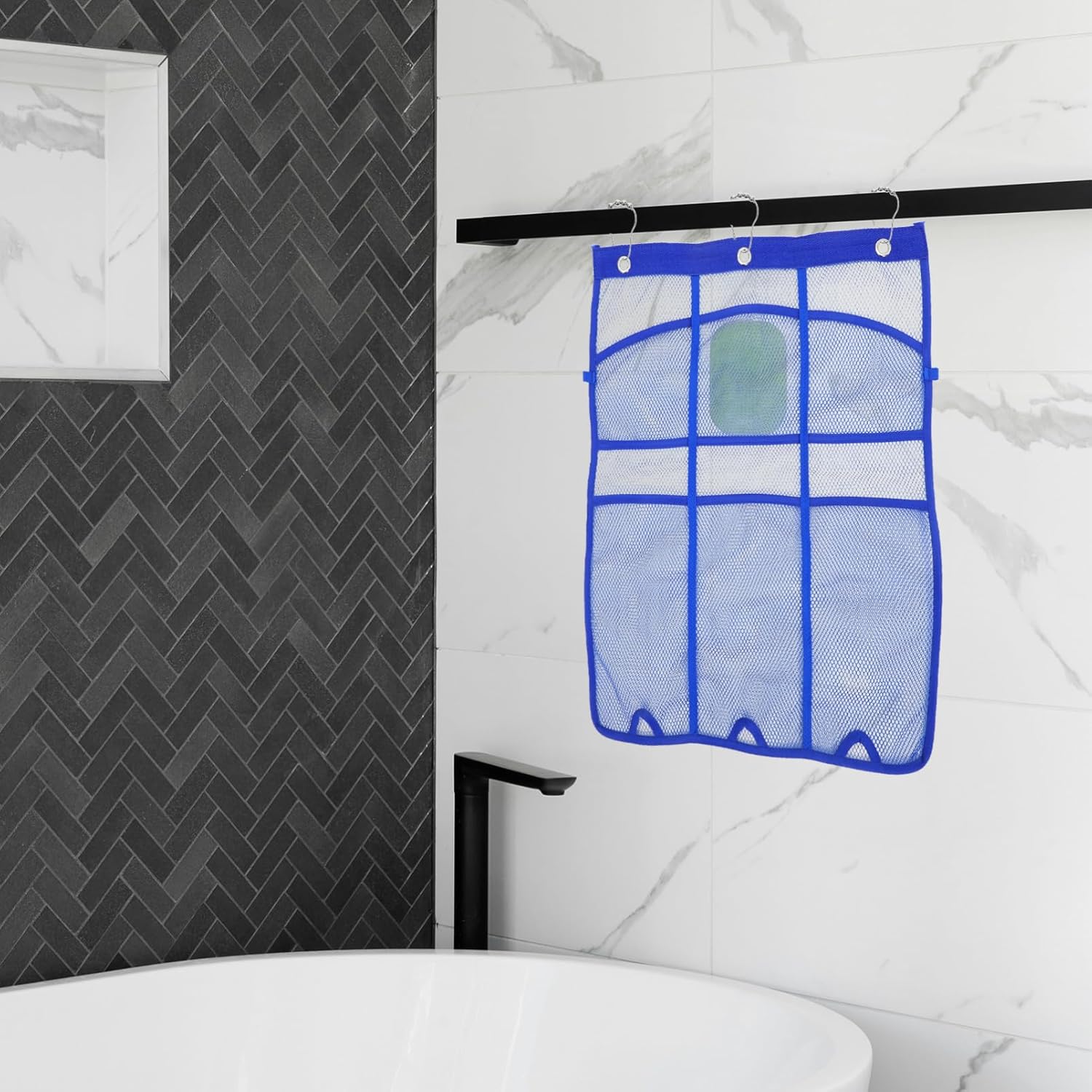 Amosfun Shower Mesh Organizer with 6 Pockets