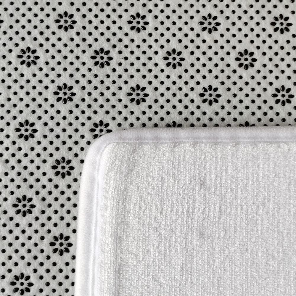 Anqing Girls Retro Boho Floral Bath Mat 18x30