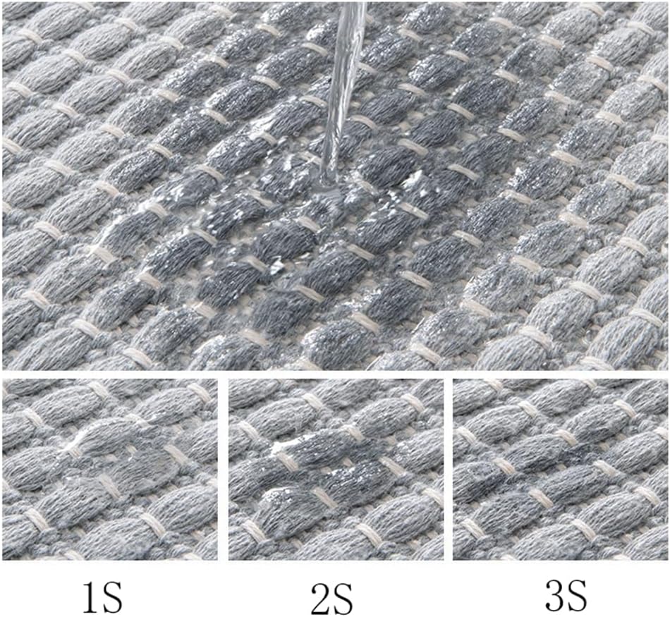 DIANKL Soft Microfiber Bath Mat 24x16 Non-Slip Entryway Rug