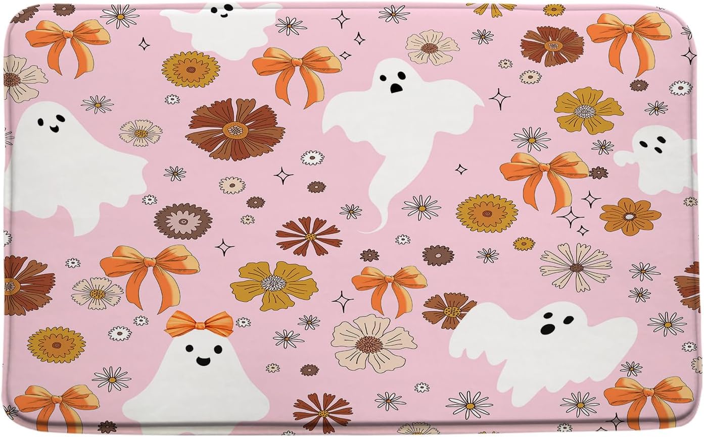 GCTNBJL Halloween Ghost Bath Mat 16x24 Inch
