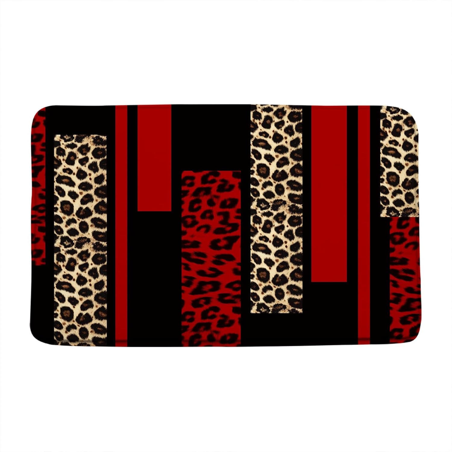 Leopard Print Bath Mat with Cheetah Skin Design