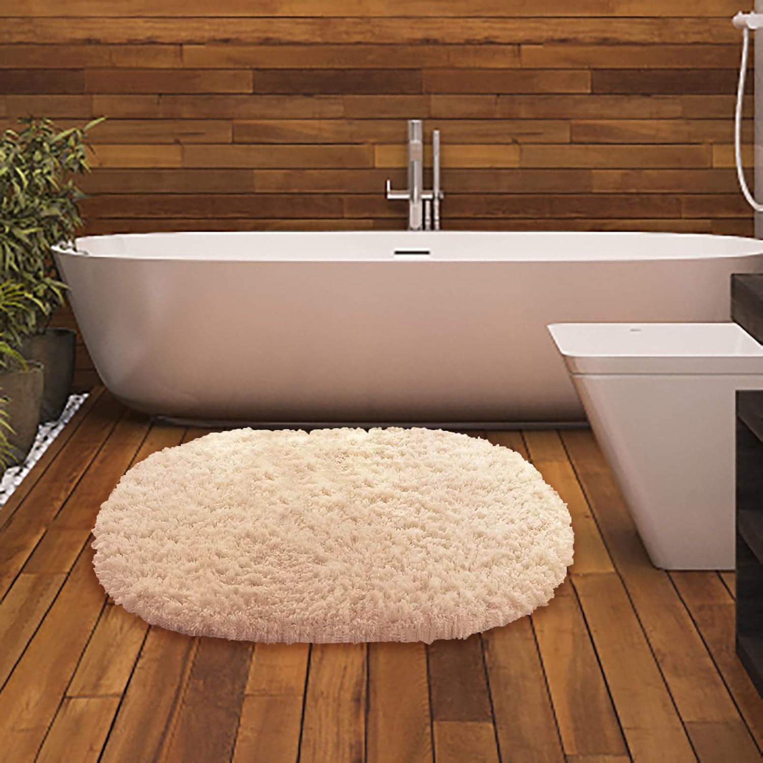 Gooddyiyukey 27x18 Bath Rug Non-Slip Thick Soft