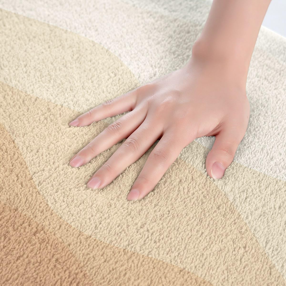 RezsoyeN Girls Bath Mat 16x24 Yellow Ombre Wave Rugs
