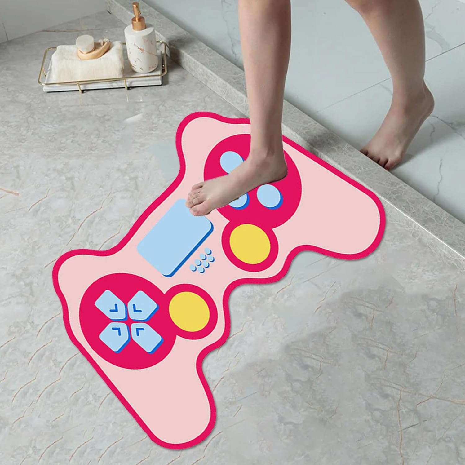 Cute Cartoon Gaming Rug with Non-Slip Design