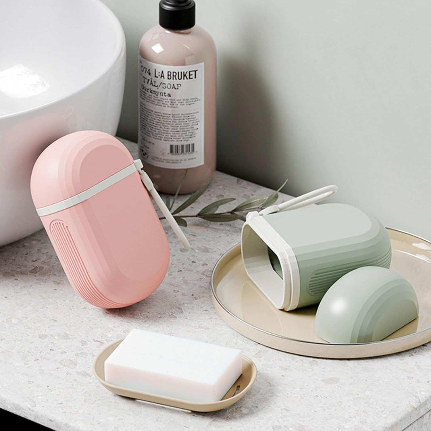 Leakproof Travel Soap Container with Drainage