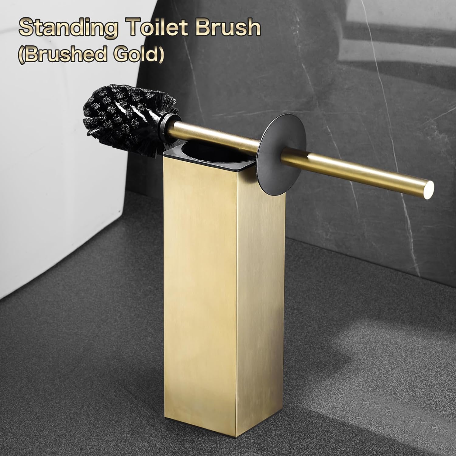 AIREMOEN Upright Toilet Brush Plunger Set