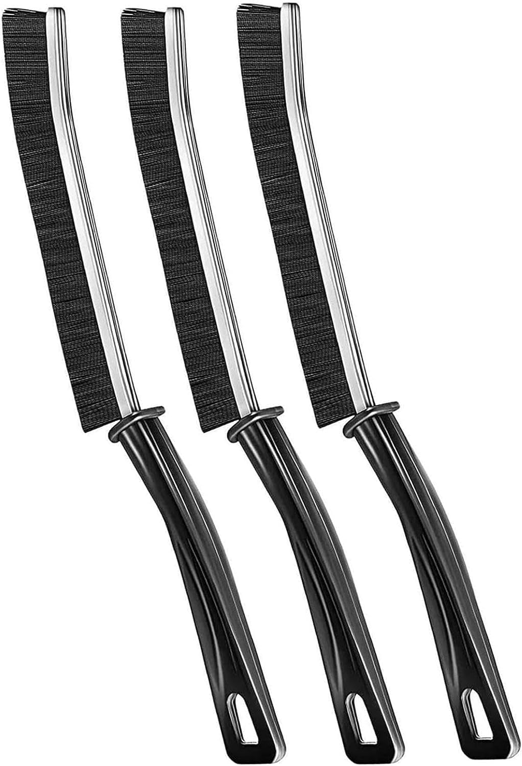 GEBSKI 3PCS Crevice Gap Cleaning Brushes for Bathroom Kitchen Windows Tracks