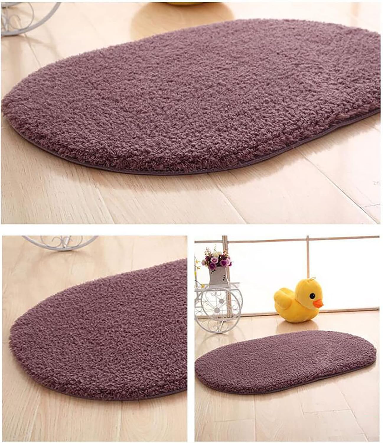 Gooddyiyukey Bath Rug Set 27x18 Inch Non Slip Plush