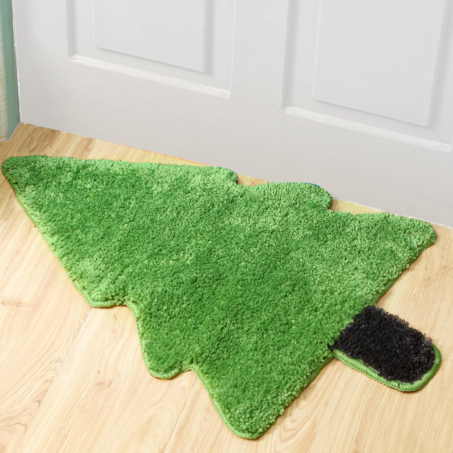 Tinideya Christmas Tree Bath Mat 28x20 Non Slip Kids Rug