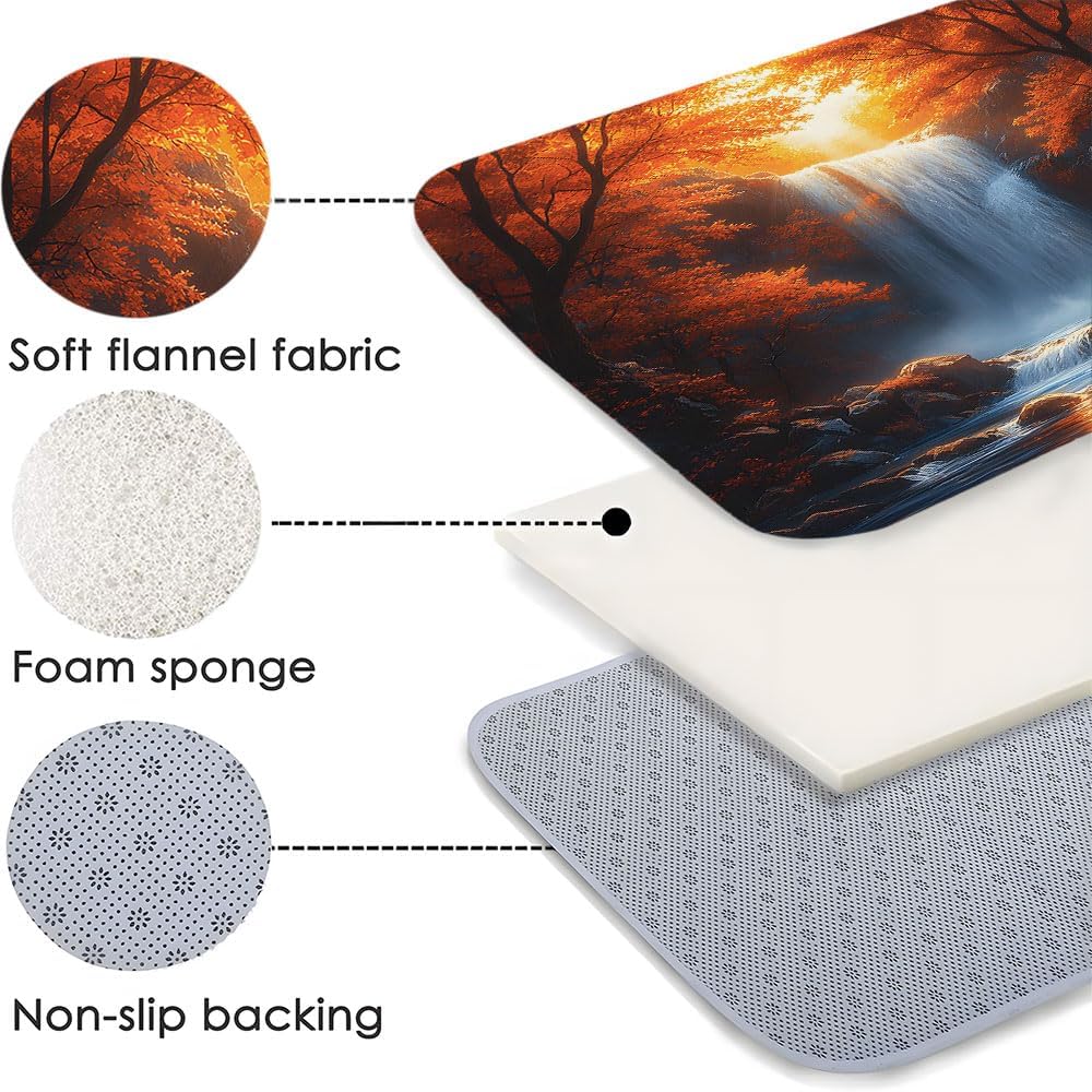 MZYZAF Autumn Waterfall Bath Mat 16x24 Inch