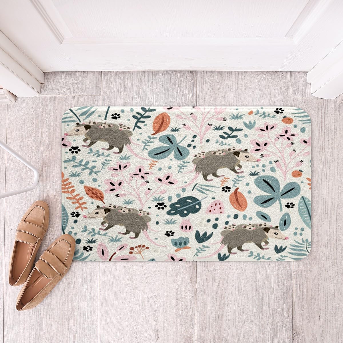 Feelyou Opossum Bath Rug 16x24 Inch Cute Animal Decor