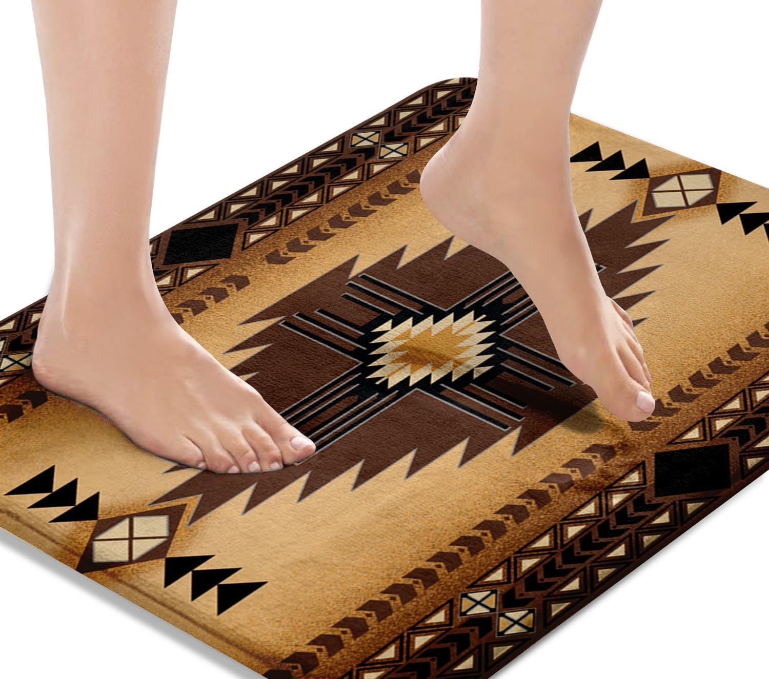 Britimes Bath Mat 16x24 Inches Non-Slip Microfiber Rugs