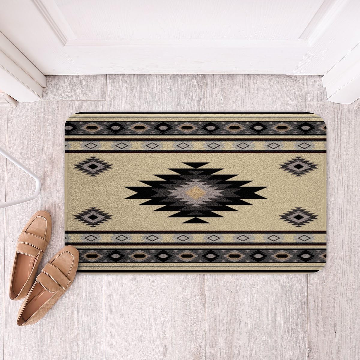 Feelyou Southwestern Native Aztec Bath Rug 16x24 Inch