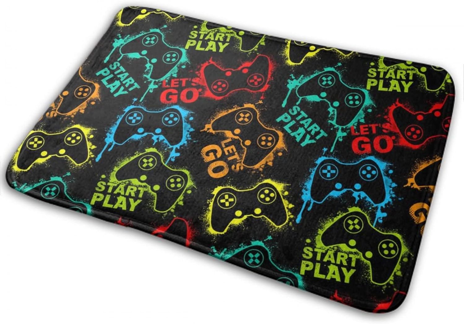 MZERSE Quick Dry Bath Mat with Cool Pattern