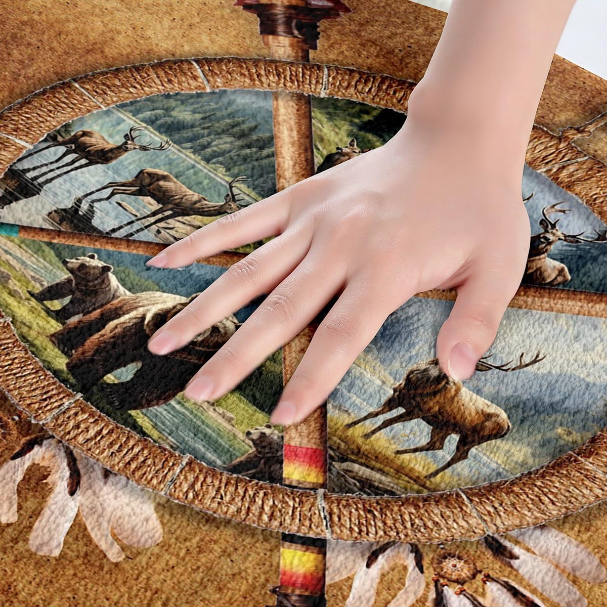 Feelyou 16x24 Inch Rustic Bear Bath Mat for Kids