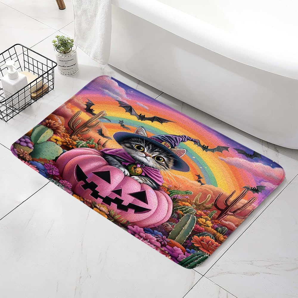 Halloween Bath Mat with Non-Slip Design