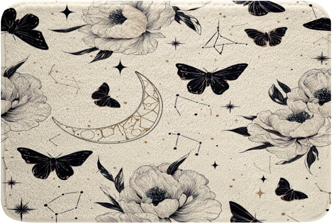 Feelyou Butterfly Bath Rug 16x24 Inch 1