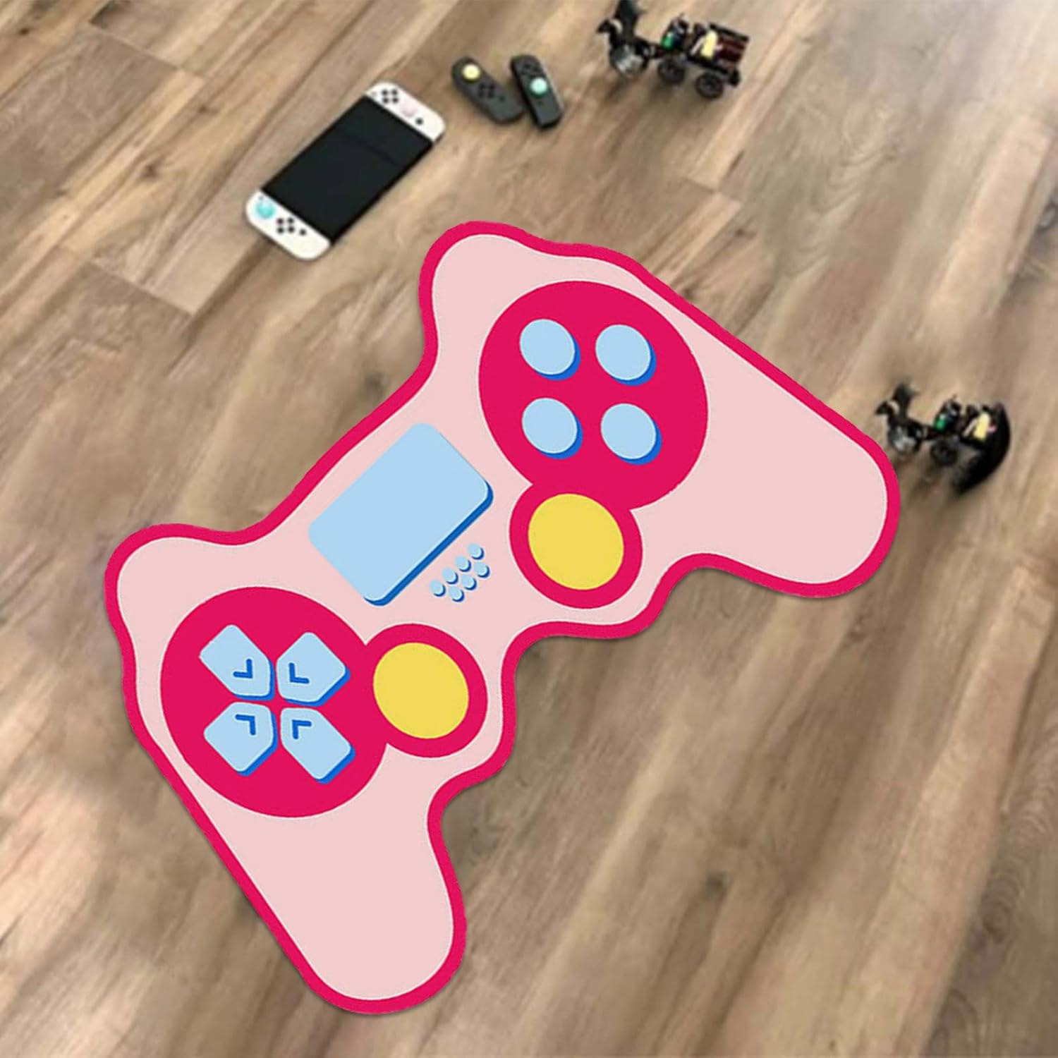 Cute Cartoon Gaming Rug with Non-Slip Design
