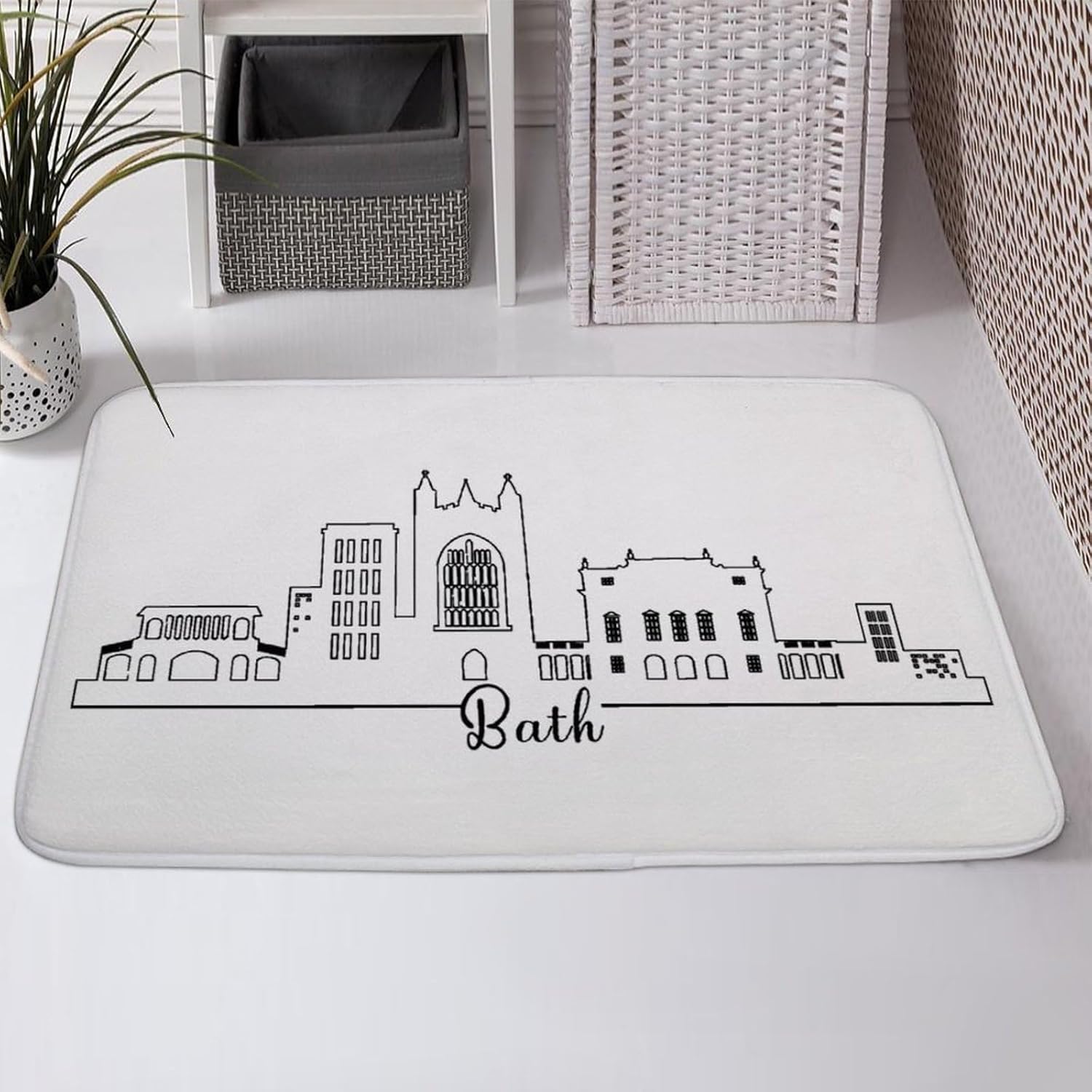 Non Slip 16x24 Inch Door Mat for Bathroom and Kitchen