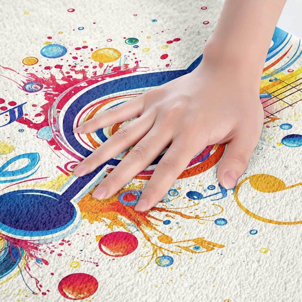 Feelyou Music Pattern Bath Rug for Kids