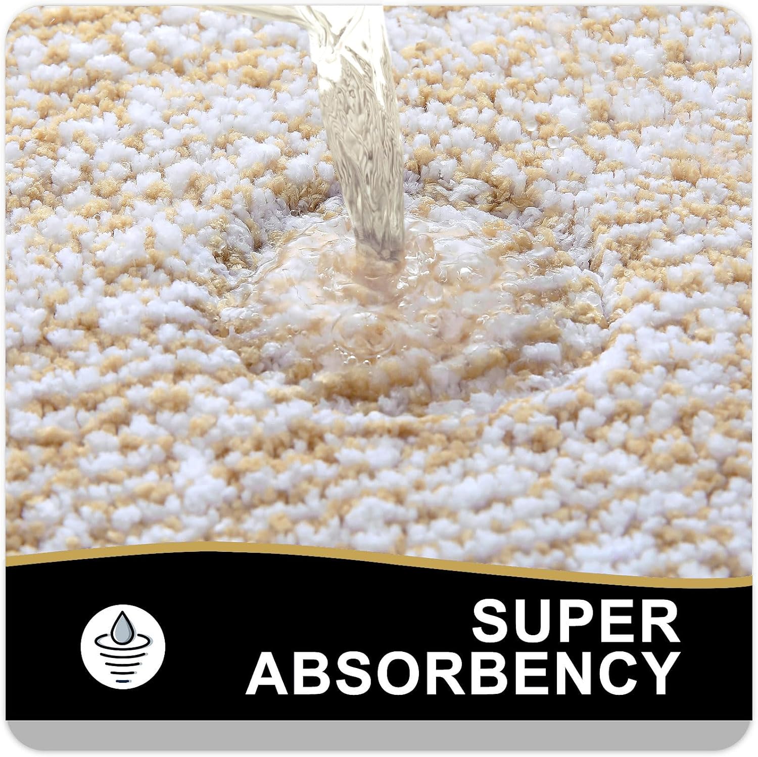 OLANLY 24x16 Bath Rug Non-Slip Quick Dry Extra Soft Absorbent