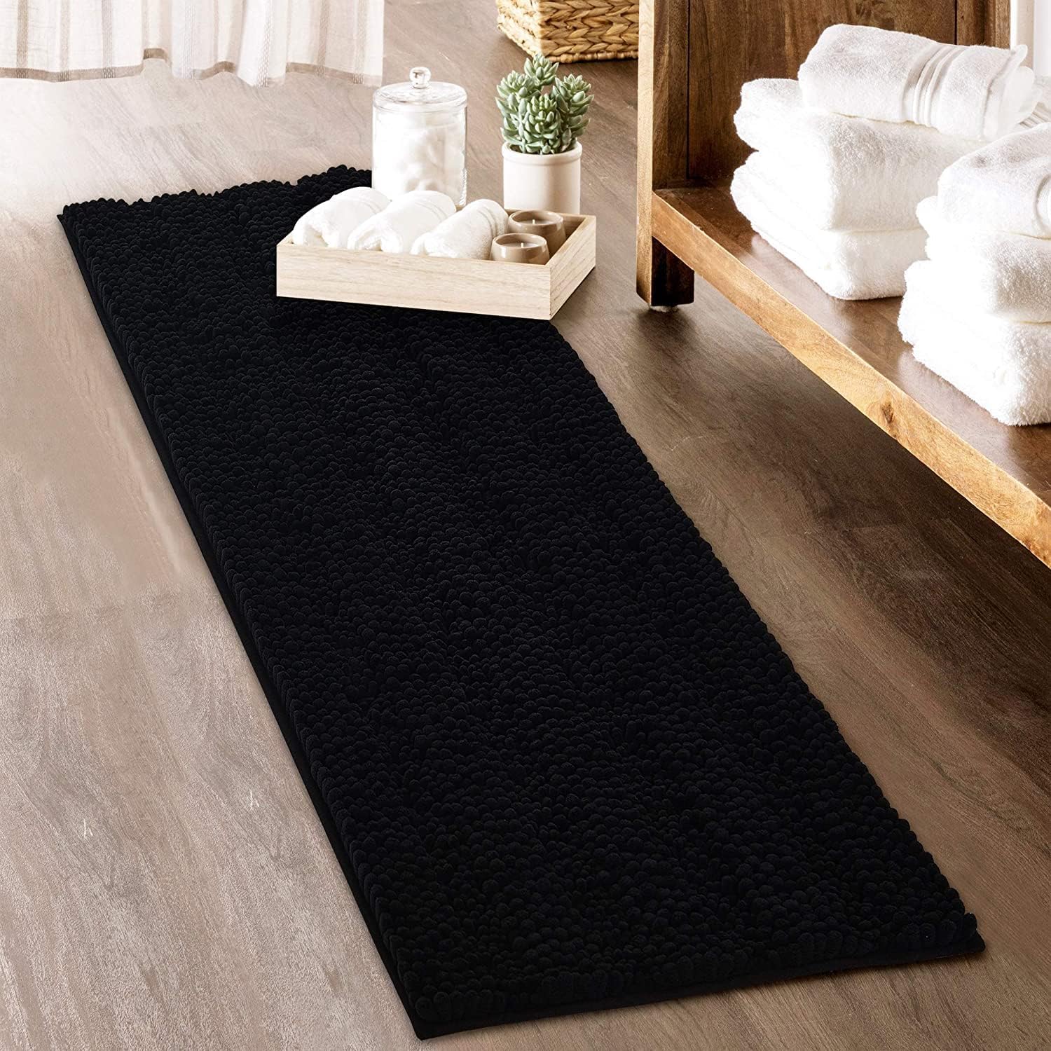 KGORGE Soft Shaggy Non-Slip Bath Mat 70x24