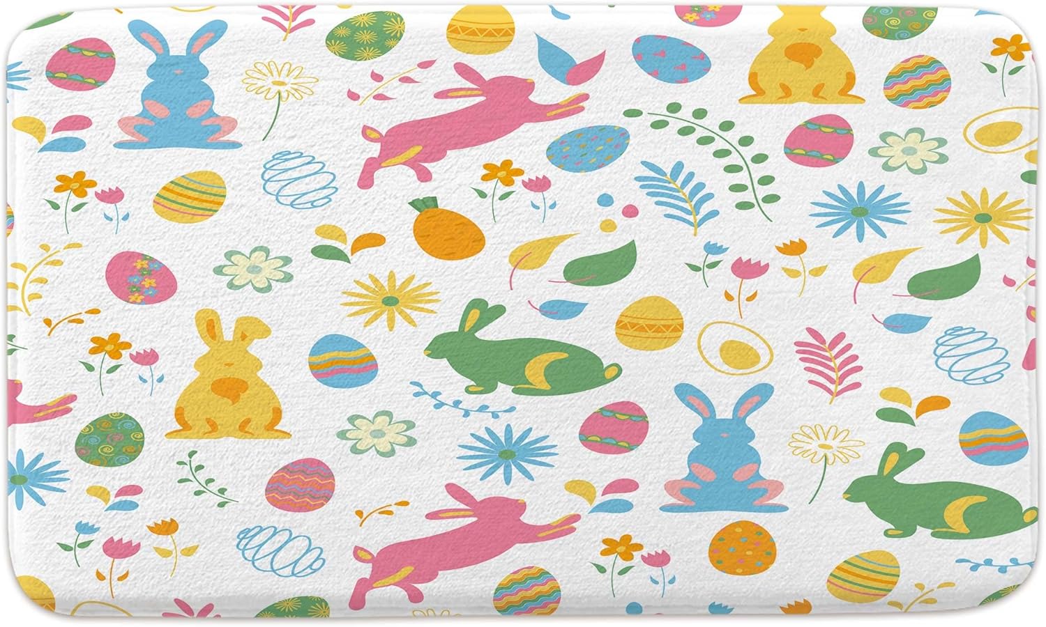 DYNH Easter Bunny Bath Mat 17x29IN