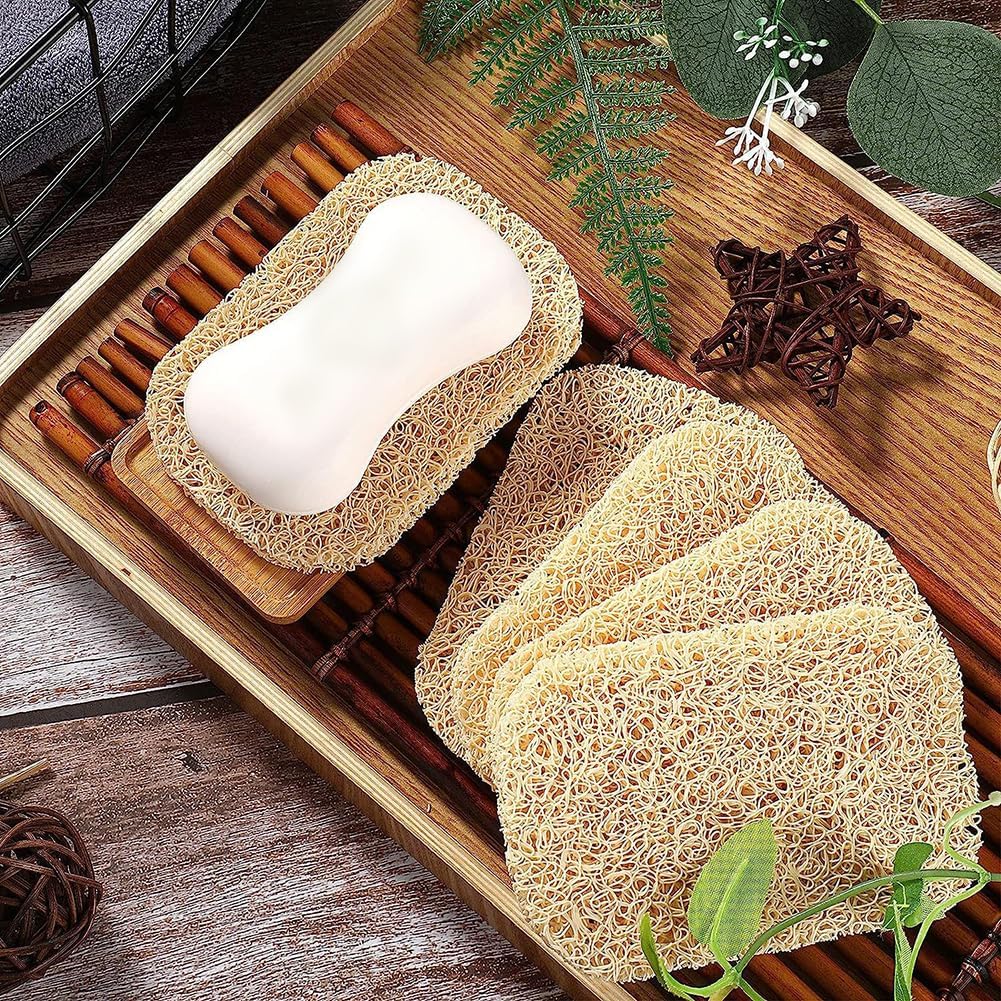 GSHLLO 4 Pcs Non Slip Soap Saver Tray for Bathroom Shower Kitchen