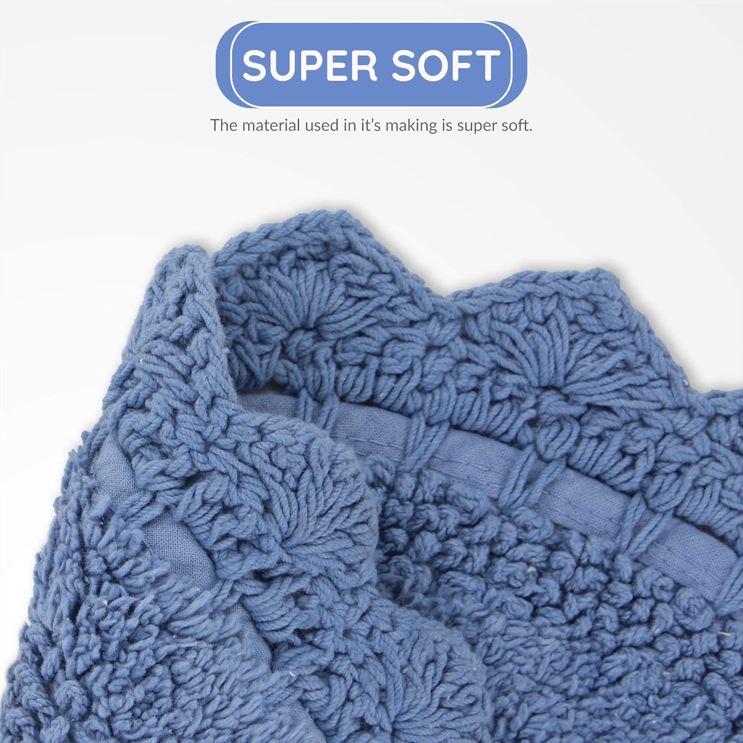 RAJRANG Reversible Bath Mat 24x17 Inches