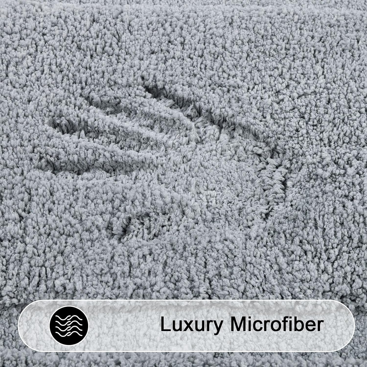 SHACOS Bath Rug Set of 3 Ultra Soft Non Slip Microfiber