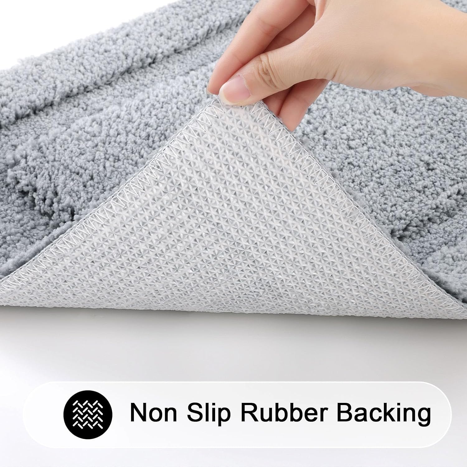 SHACOS Bath Rug Set of 3 Ultra Soft Non Slip Microfiber