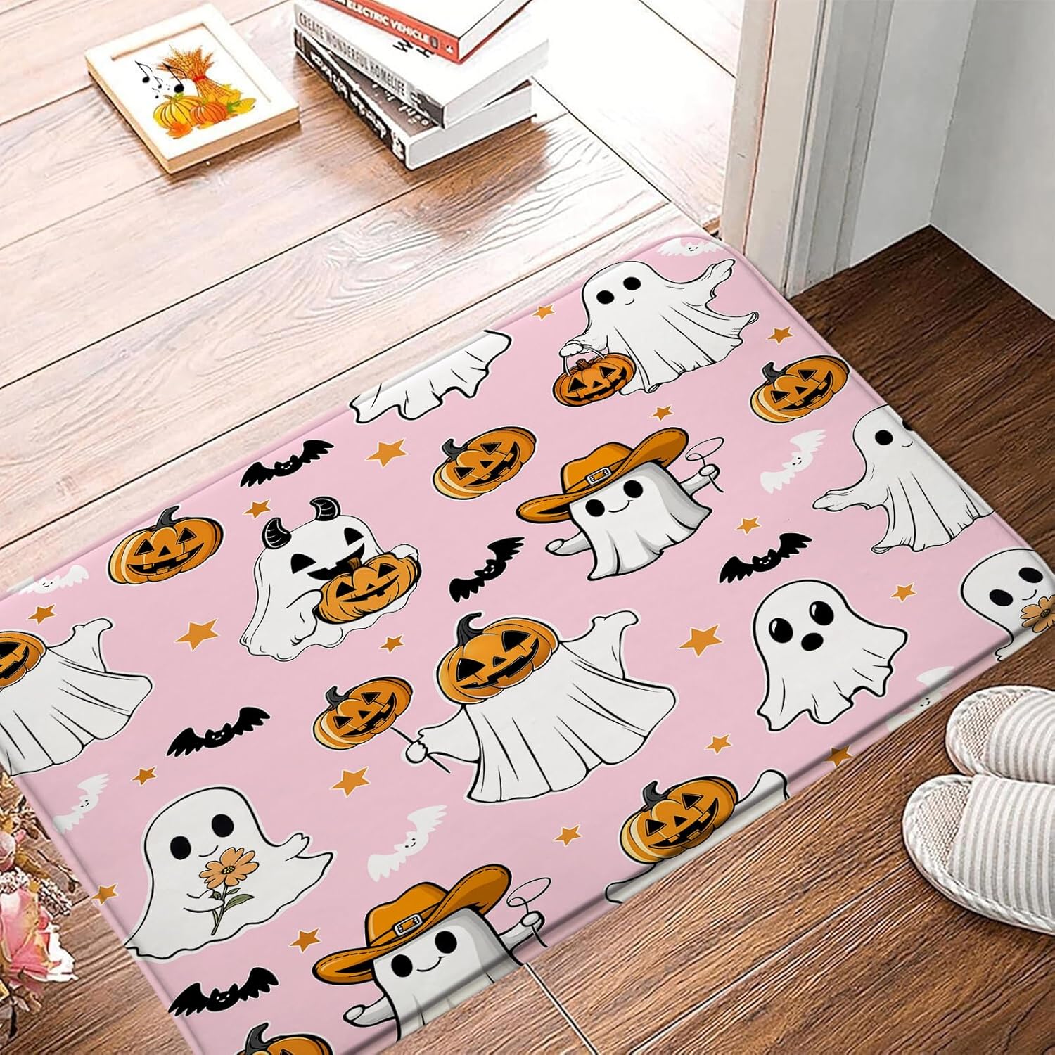 Halloween Ghost Bath Mat 16x24 Inch