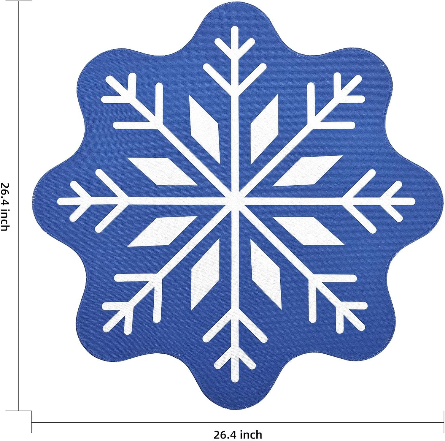 KELINFONG Snowflake Bathtub Mat - 26 Non-Slip Shaggy Rugs