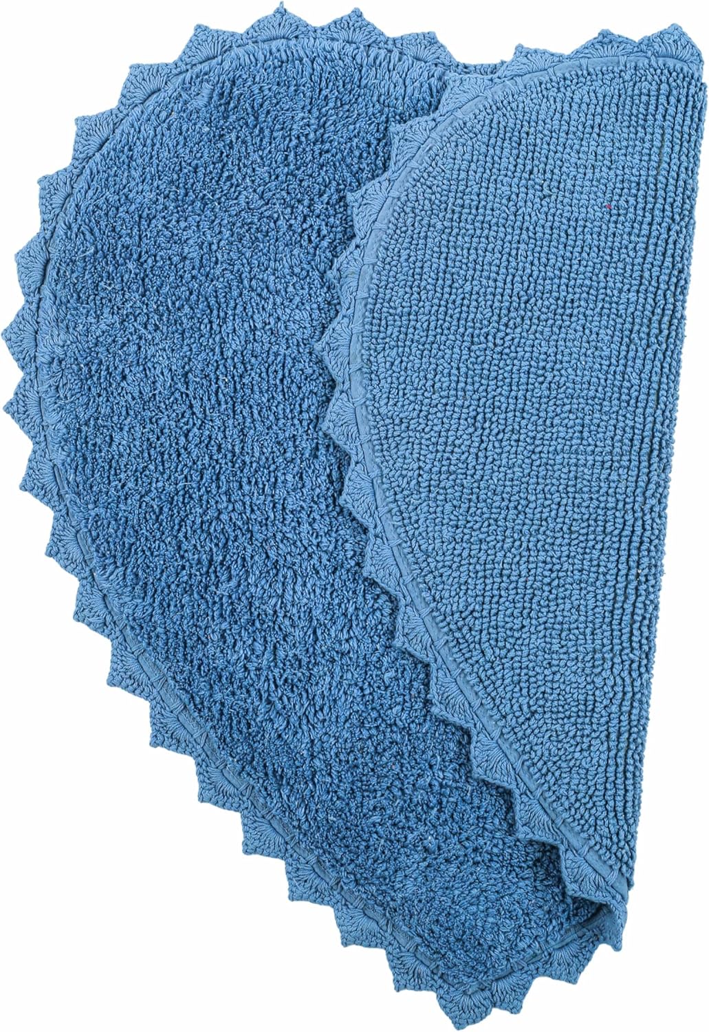 Royal Blaze Heart Shaped Reversible Bath Rug 28x28