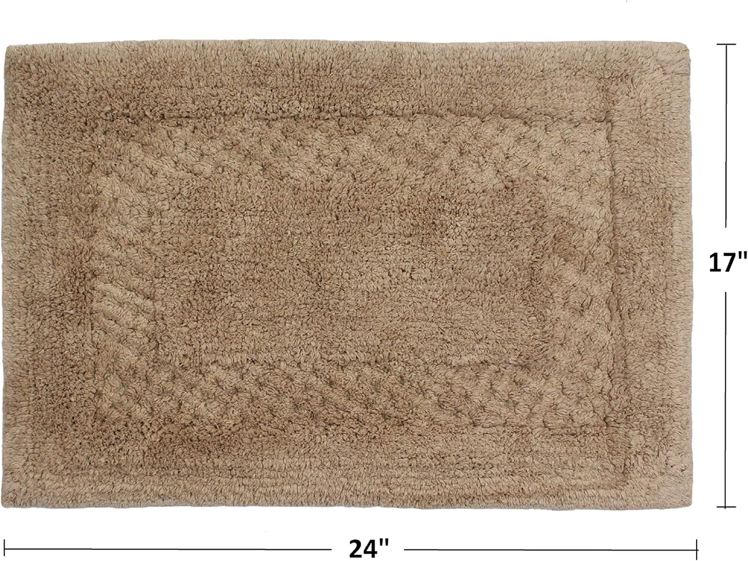 Home Weavers Classy Bathmat 17x24 Cotton Rug Set