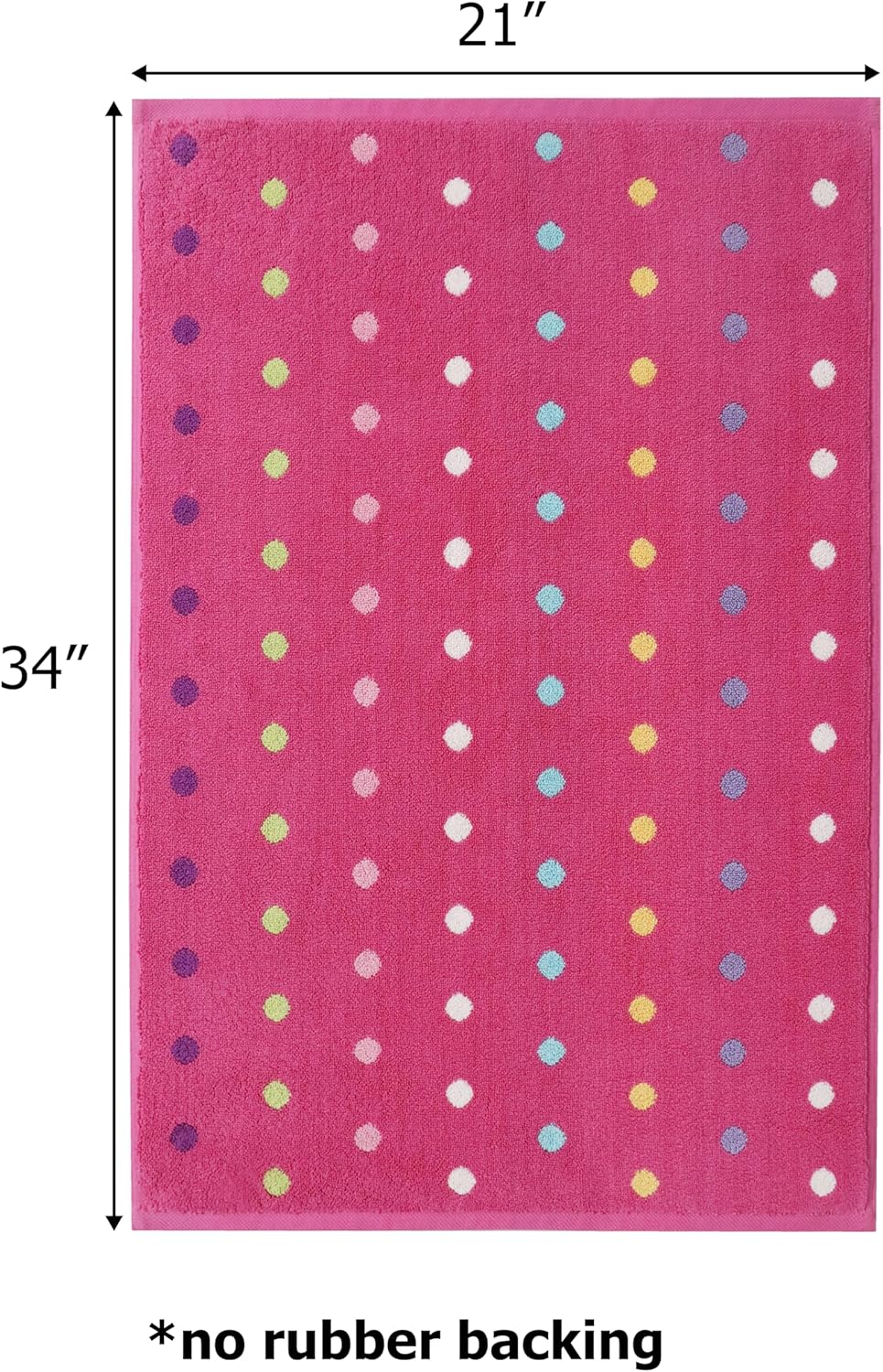 Original Kids Reversible Bath Mat - Pink Multi 21x34