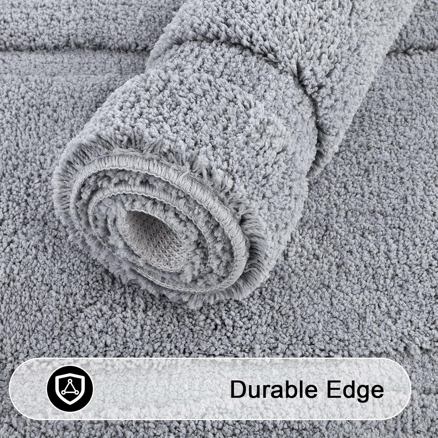 SHACOS Bath Rug Set of 3 Ultra Soft Non Slip Microfiber